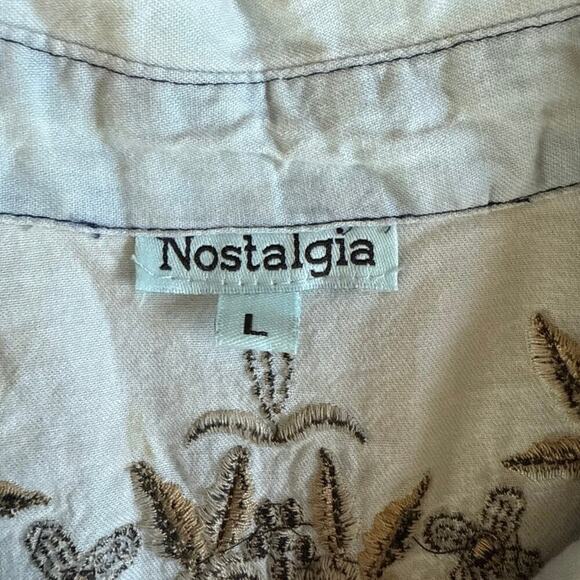 Women’s Nostalgia Western Embroidered Sleeveless Denim Jean Dress Size Large - Picture 4 of 5